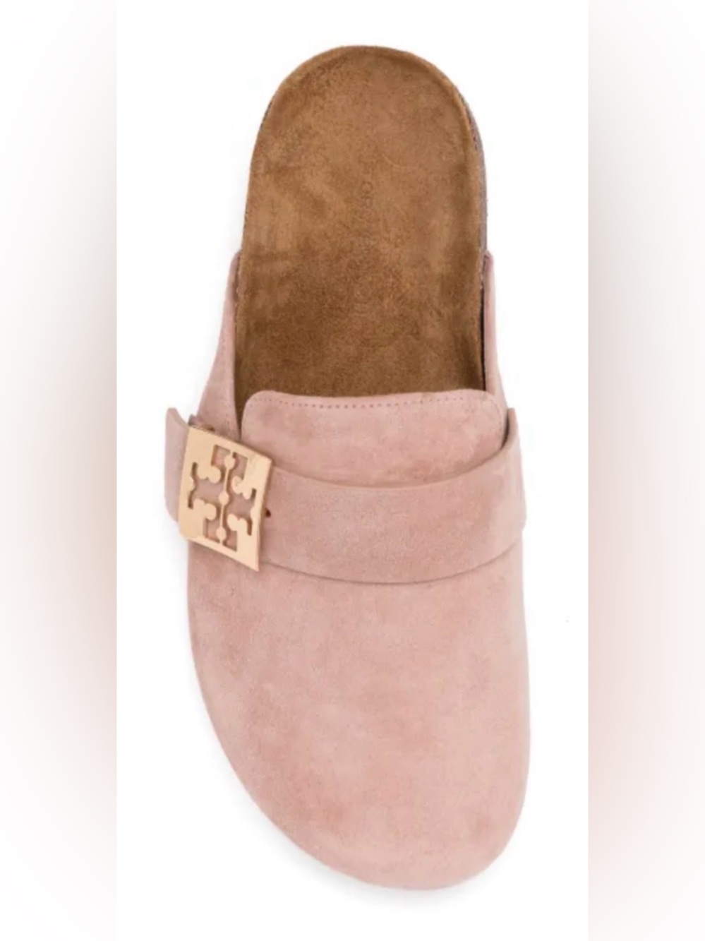 Tory Burch Mellow Baby Pink Suede Slip On Mule Shoes US 7
